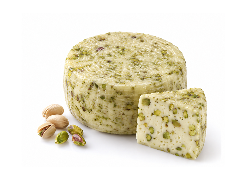 Formaggio fresco di pecora panato al pistacchio ed olio EVO